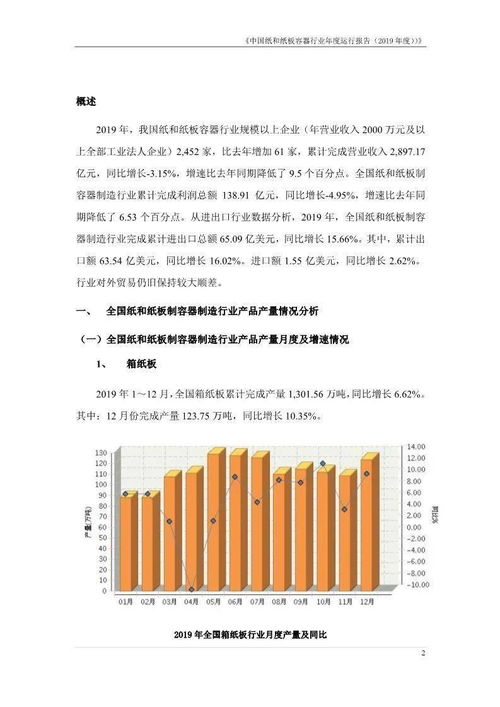 中国纸和纸板容器行业年度运行报告 2019年度